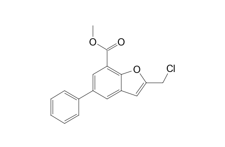 2-(chloromethyl)-5-phenyl-7-benzofurancarboxylic acid methyl ester