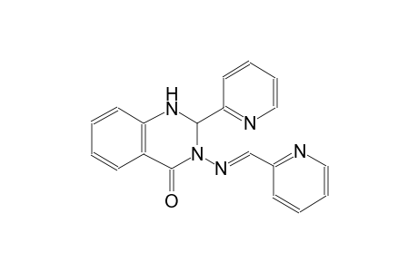 4(1H)-quinazolinone, 2,3-dihydro-2-(2-pyridinyl)-3-[[(E)-2-pyridinylmethylidene]amino]-