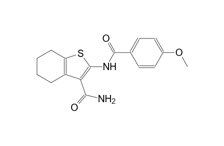 2-[(4-methoxybenzoyl)amino]-4,5,6,7-tetrahydro-1-benzothiophene-3-carboxamide