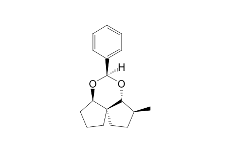 (+-)-(3aRS,5RS,6aRS,7SR,9aRS)-7-Methyl-5-phenyloctahydrodicyclopenta[d,e][1,3]dioxine