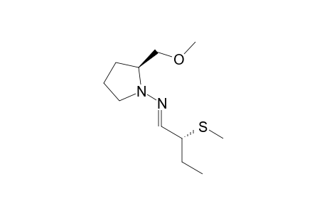 (2S,2'R)-(-)-2-Methoxymethyl-1-(2'-(methylsulfanyl)-1'-butylideneamino)pyrrolidine