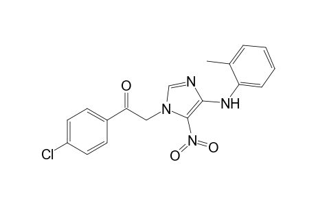 1-(4-Chlorophenacyl)-5-nitro-4-(o-tolylamino)-imidazole
