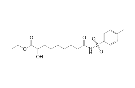 Ethyl 2-hydroxy-8-(N-tolsylcarbomyl)octanoate