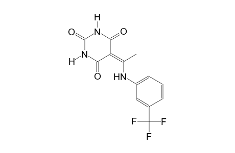5-{1-[3-(trifluoromethyl)anilino]ethylidene}-2,4,6(1H,3H,5H)-pyrimidinetrione