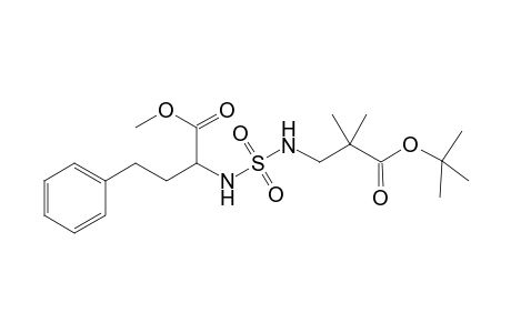 Methyl 2-[2'-(t-butoxycarbonyl)-2',2'-dimethylethyl]amino)sulfonyl]amino}-4-phenylbutanoate