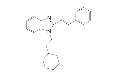 1-(2-cyclohexylethyl)-2-[(E)-2-phenylethenyl]-1H-benzimidazole
