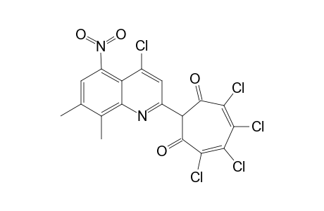 2-(4-Chloro-7,8-dimethyl-5-nitro-2-quinolyl)-4,5,6,7-tetrachloro-1,3-tropolone