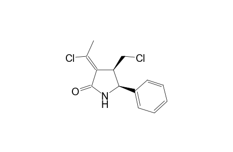 .alpha.-(Z)-(1'-Chloroethylene)-cis-.beta.-chloromethyl-.gamma.-phenyl-.gamma.-butyrolactam