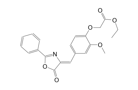 ethyl {2-methoxy-4-[(Z)-(5-oxo-2-phenyl-1,3-oxazol-4(5H)-ylidene)methyl]phenoxy}acetate