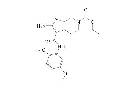 thieno[2,3-c]pyridine-6(5H)-carboxylic acid, 2-amino-3-[[(2,5-dimethoxyphenyl)amino]carbonyl]-4,7-dihydro-, ethyl ester