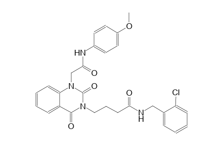 N-(2-chlorobenzyl)-4-(1-[2-(4-methoxyanilino)-2-oxoethyl]-2,4-dioxo-1,4-dihydro-3(2H)-quinazolinyl)butanamide