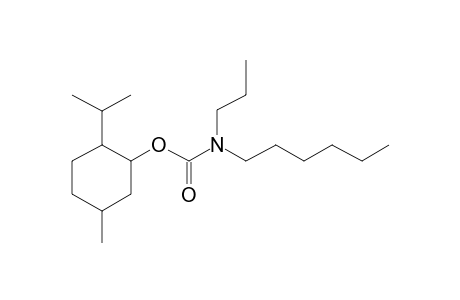 Carbonic acid, monoamide, N-propyl-N-hexyl-, (-)-(1R)-menthyl ester