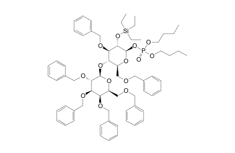 DIBUTYL-2,3,4,6-TETRA-O-BENZYL-BETA-D-GALACTOPYRANOSIDE-(1->4)-3,6-DI-O-BENZYL-2-O-TRIETHYLSILYL-BETA-D-GLUCOPYRANOSIDE-PHOSPHATE