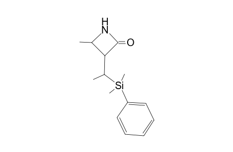 (3RS,4SR)-4-Methyl-3-[(RS)-1-dimethyl(phenyl)silylethyl]azetidin-2-one