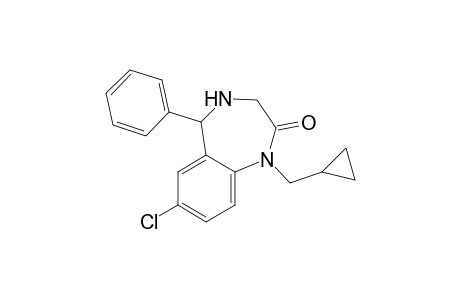 2H-1,4-Benzodiazepin-2-one, 7-chloro-1-(cyclopropylmethyl)-1,3,4,5-tetrahydro-5-phenyl-