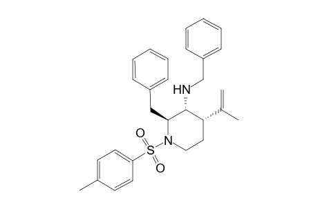 (2S,3R,4S)-1-(4-methylphenyl)sulfonyl-N,2-bis(phenylmethyl)-4-prop-1-en-2-yl-piperidin-3-amine