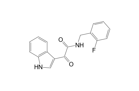 1H-Indole-3-acetamide, N-[(2-fluorophenyl)methyl]-.alpha.-oxo-