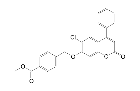 methyl 4-{[(6-chloro-2-oxo-4-phenyl-2H-chromen-7-yl)oxy]methyl}benzoate