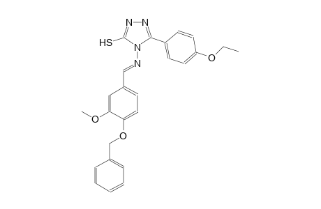 4-({(E)-[4-(benzyloxy)-3-methoxyphenyl]methylidene}amino)-5-(4-ethoxyphenyl)-4H-1,2,4-triazole-3-thiol