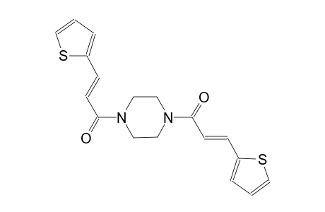 1,4-bis[(2E)-3-(2-thienyl)-2-propenoyl]piperazine