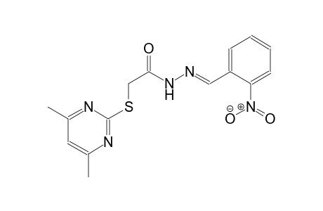 acetic acid, [(4,6-dimethyl-2-pyrimidinyl)thio]-, 2-[(E)-(2-nitrophenyl)methylidene]hydrazide