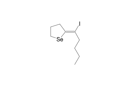 (E)-2-(1-iodopentylidene)tetrahydroselenophene