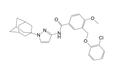 N-[1-(1-adamantyl)-1H-pyrazol-3-yl]-3-[(2-chlorophenoxy)methyl]-4-methoxybenzamide