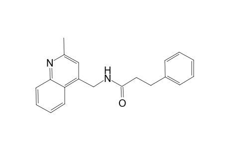 N-[(2-methyl-4-quinolinyl)methyl]-3-phenylpropanamide