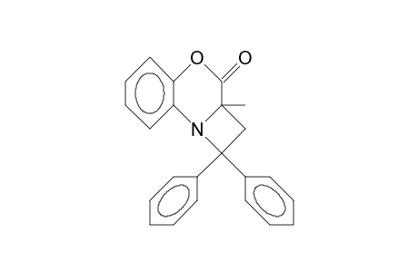 1a-Methyl-3,3-diphenyl-azetidino(C)(1,4)benzoxazin-1-one