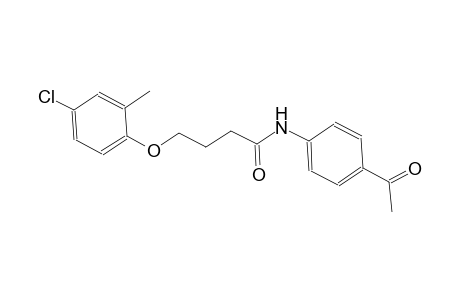 N-(4-acetylphenyl)-4-(4-chloro-2-methylphenoxy)butanamide