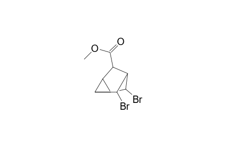 Tricyclo[2.2.1.0(2,6)]heptane-3-carboxylic acid, 5,7-dibromo-, methylester, stereoisomer