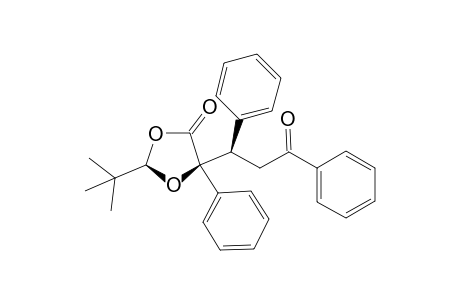 (2R,5S,1'R)-2-(tert-Butyl)-5-(1',3'-diphenyl-3'-oxopropyl)-5-phenyl-1,3-dioxolan-4-one