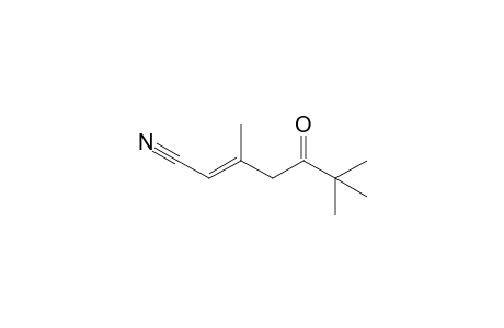 (E)-3,6,6-Trimethyl-5-oxo-2-heptenenitrile