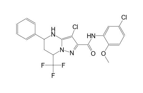 3-chloro-N-(5-chloro-2-methoxyphenyl)-5-phenyl-7-(trifluoromethyl)-4,5,6,7-tetrahydropyrazolo[1,5-a]pyrimidine-2-carboxamide