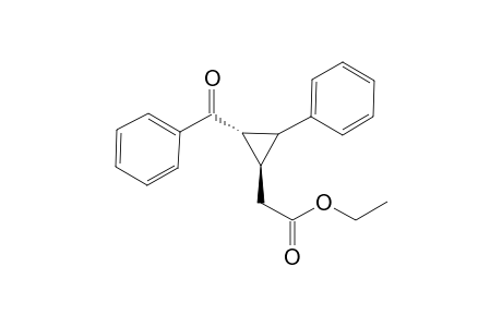(1R,2S)-(+-)-Ethyl 2-(2-benzoyl-3-phenylcyclopropyl)acetate