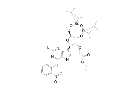 2'-O-(ETHOXYCARBONYL)-METHYL-6-O-(2-NITROPHENYL)-3',5'-O-(TETRAISOPROPYLDISILOXANE-1,3-DIYL)-GUANOSINE