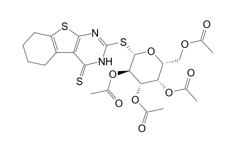 2-(2',3',4',6'-Tetra-O-acetyl-.beta.-D-galactopyranosylthio)-5,6,7,8-tetrahydrobenzothieno[2,3-d]pyrimidine-4-thione