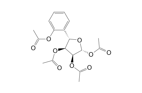 2,3,4-Furantriol, 5-[2-(acetyloxy)phenyl]tetrahydro-, triacetate, [2R-(2.alpha.,3.alpha.,4.alpha.,5.beta.)]-