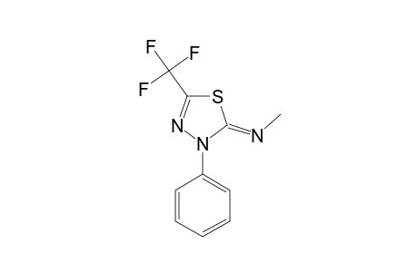 5-METHYLIMINO-4-PHENYL-2-TRIFLUOROMETHYL-DELTA(2)-1,3,4-THIADIAZOLINE