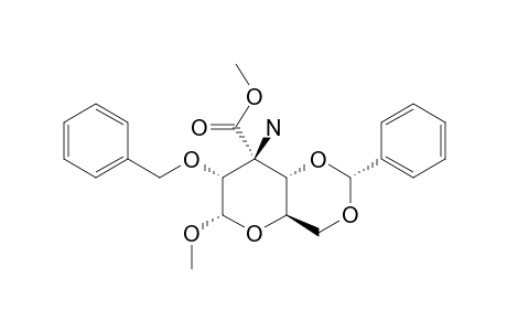 METHYL-(3S)-3-AMINO-2-O-BENZYL-4,6-O-BENZYLIDENE-3-DEOXY-3-C-METHOXYCARBONYL-ALPHA-D-RIBOHEXOSIDE