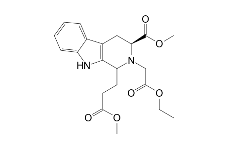 (1S,3S) and(1R,3S)-Methyl 2-(ethoxycarbonylmethyl)-1-(2-methoxycarbonylethyl)-1,2,3,4-tetrahydro-9H-pyrido[3,4-b]indole-3-carboxylate