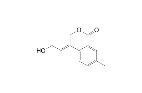 1H-2-Benzopyran-1-one, 3,4-dihydro-4-(2-hydroxyethylidene)-7-methyl-, (Z)-