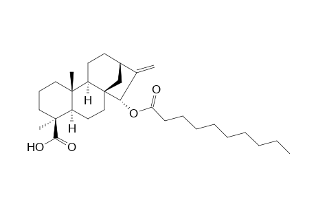 15.alpha.-(Decanoyloxy)-kaur-16-en-19-oic Acid