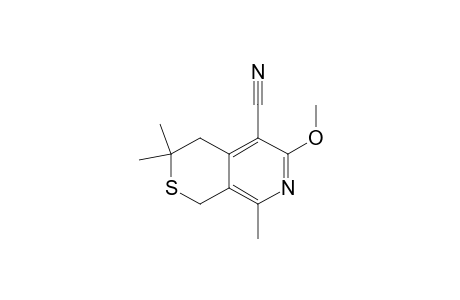 6-Methoxy-3,3,8-trimethyl-3,4-dihydro-1H-thiopyrano[3,4-c]pyridine-5-carbonitrile