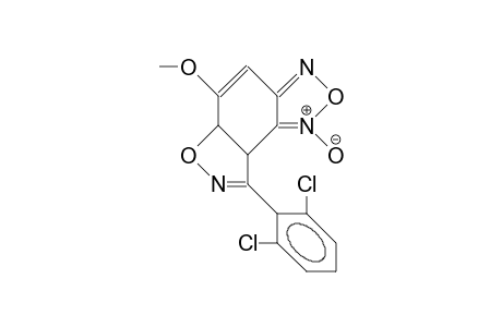 3b,6a-Dihydro-7-methoxy-4-(2,6-dichloro-phenyl)-oxazolo(4,5-E)(2,1,3)-benzoxadiazole 3-oxide