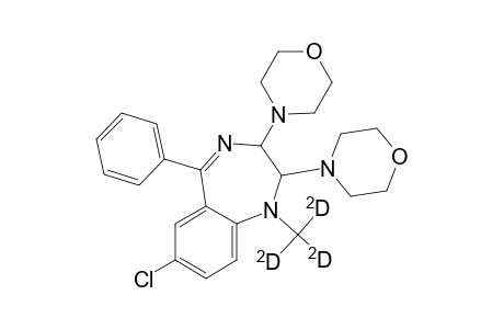1H-1,4-Benzodiazepine, 7-chloro-2,3-dihydro-1-(methyl-D3)-2,3-di-4-morpholinyl-5-phenyl-