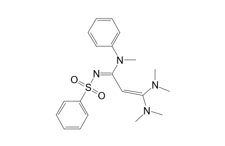 2-Propenimidamide, 3,3-bis(dimethylamino)-N-methyl-N-phenyl-N'-(phenylsulfonyl)-