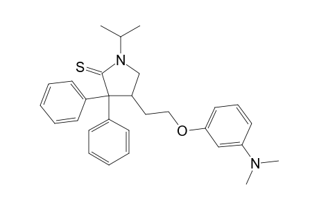 4-{2-[m-(dimethylamino)phenoxy]ethyl}-3,3-diphenyl-1-isopropyl-2-pyrrolidinethione