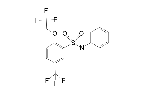 Benzenesulfonamide, 2-(2,2,2-trifluoroethoxy)-5-trifluoromethyl-N-methyl-N-phenyl-