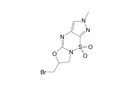 6-(BROMOMETHYL)-2-METHYL-6,7-DIHYDRO-2H-OXAZOLO-[3,2-B]-PYRAZOLO-[4,3-E]-[1,2,4]-THIADIAZINE-9,9-DIOXIDE